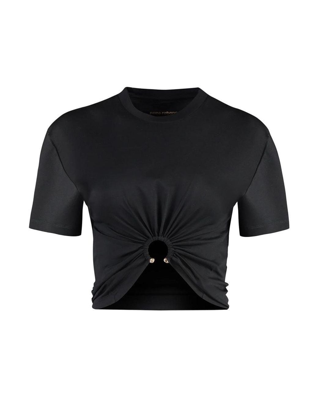 Rabanne Black Cropped Tshirt