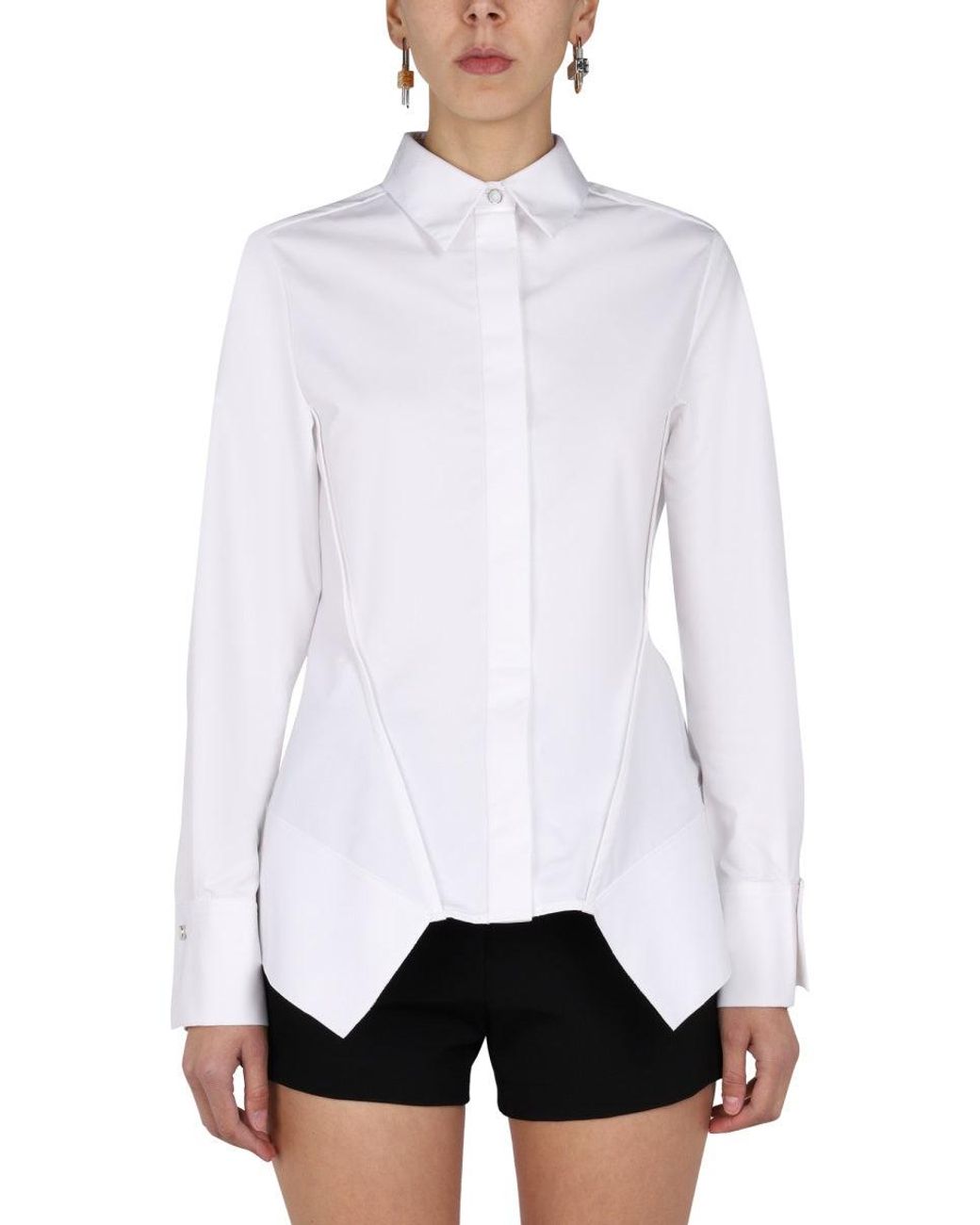 Givenchy White Elegant Shirt With Insert For