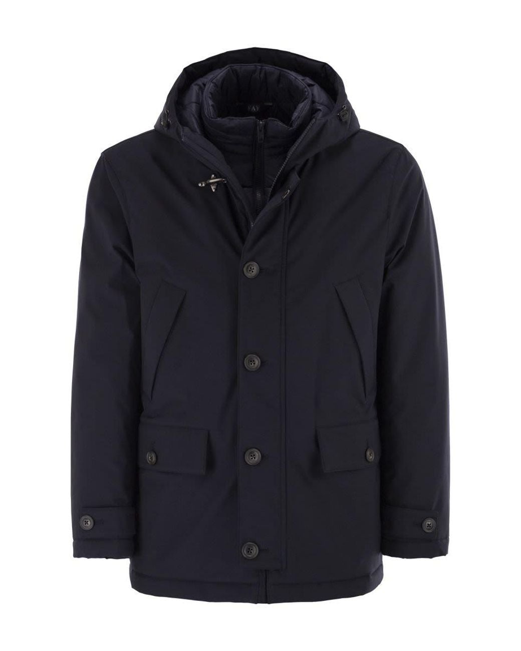Fay Blue Short Parka for men