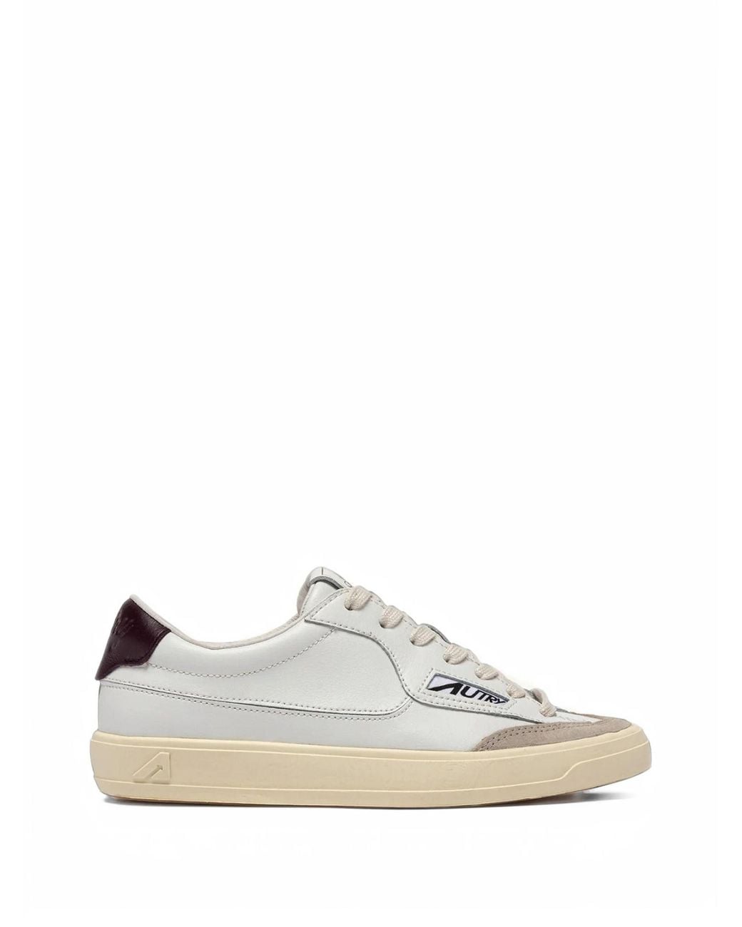 Autry White "Windscape Low" Fig Sneakers