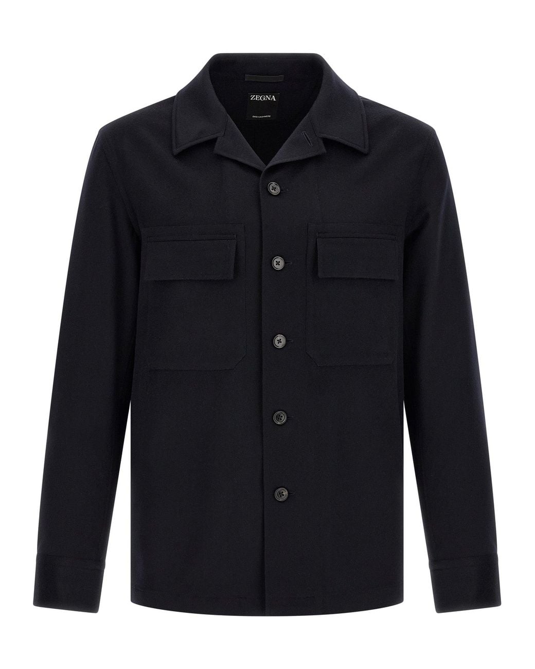 Zegna Blue Oasis Cashmere Overshirt for men