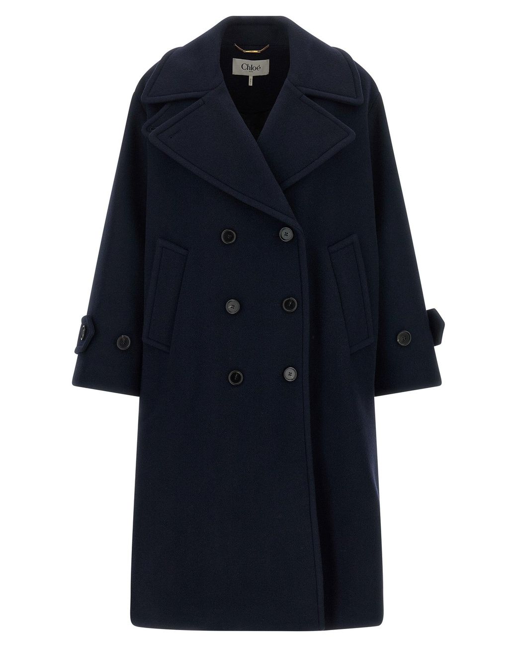Chloé Blue Double-Breasted Coat