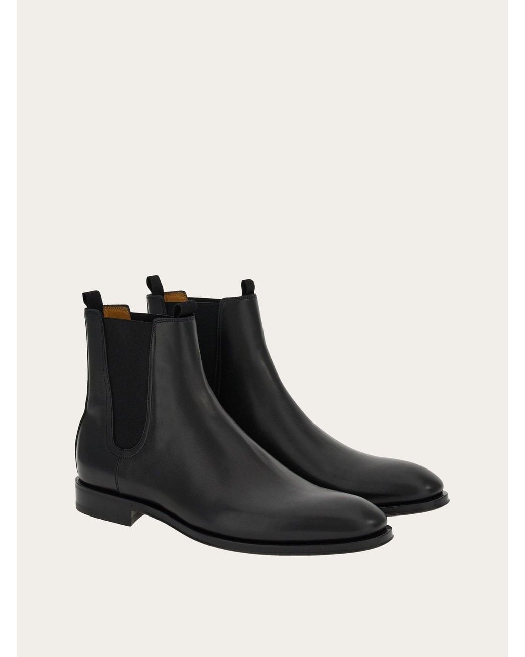 Ferragamo Chelsea Boot, Leather in Black for Men | Lyst