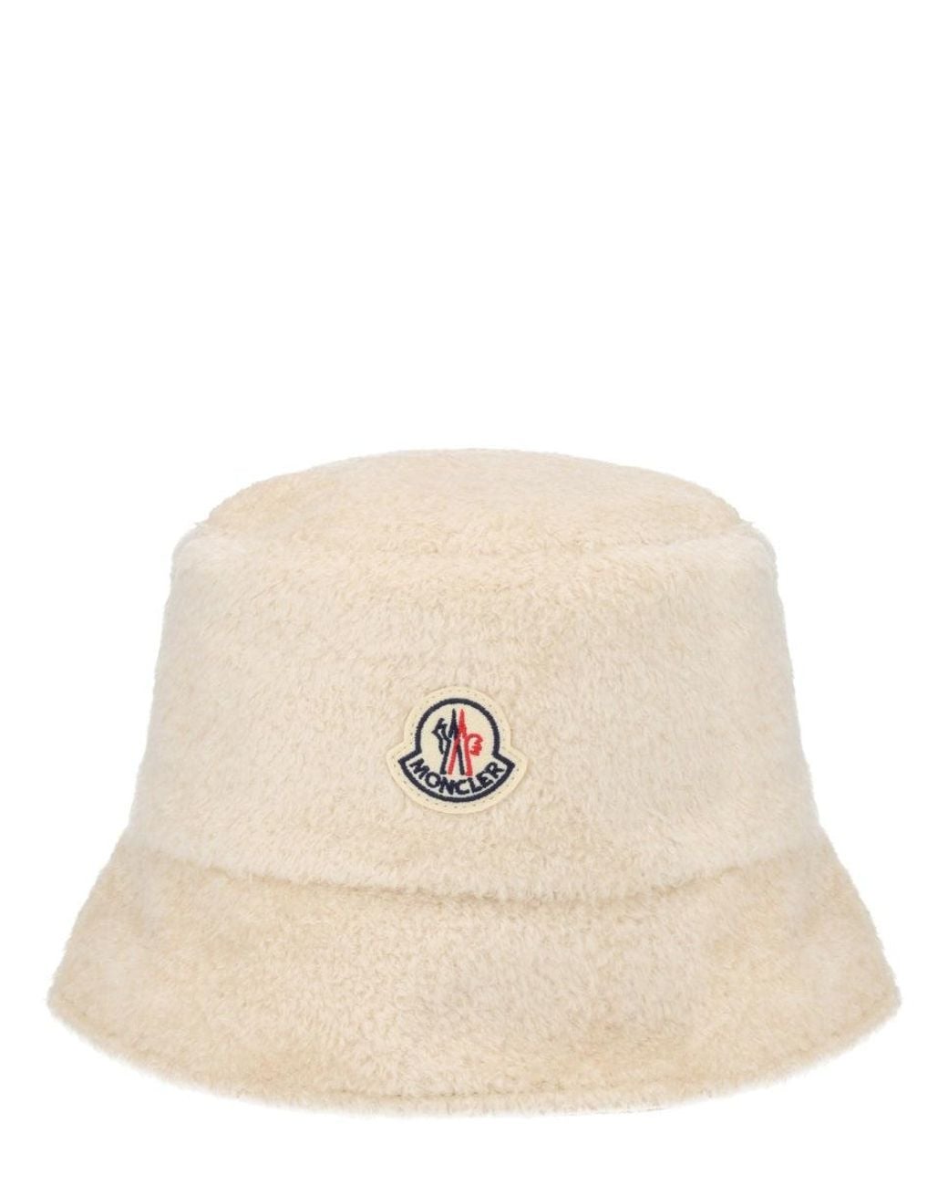 Moncler Natural Bucket Hat Teddy Effect