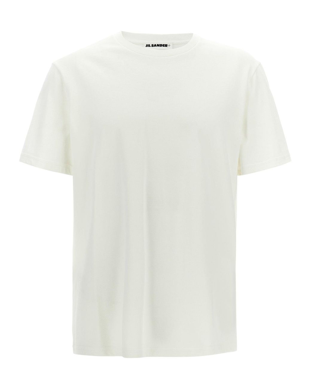 Jil Sander White Cotton T-Shirt for men