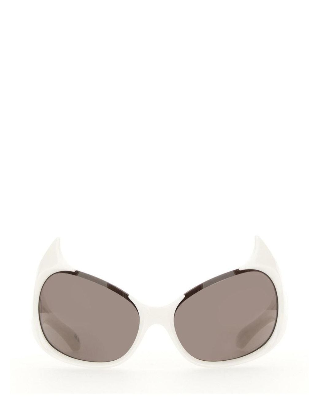 Balenciaga White Gotham Cat Sunglasses