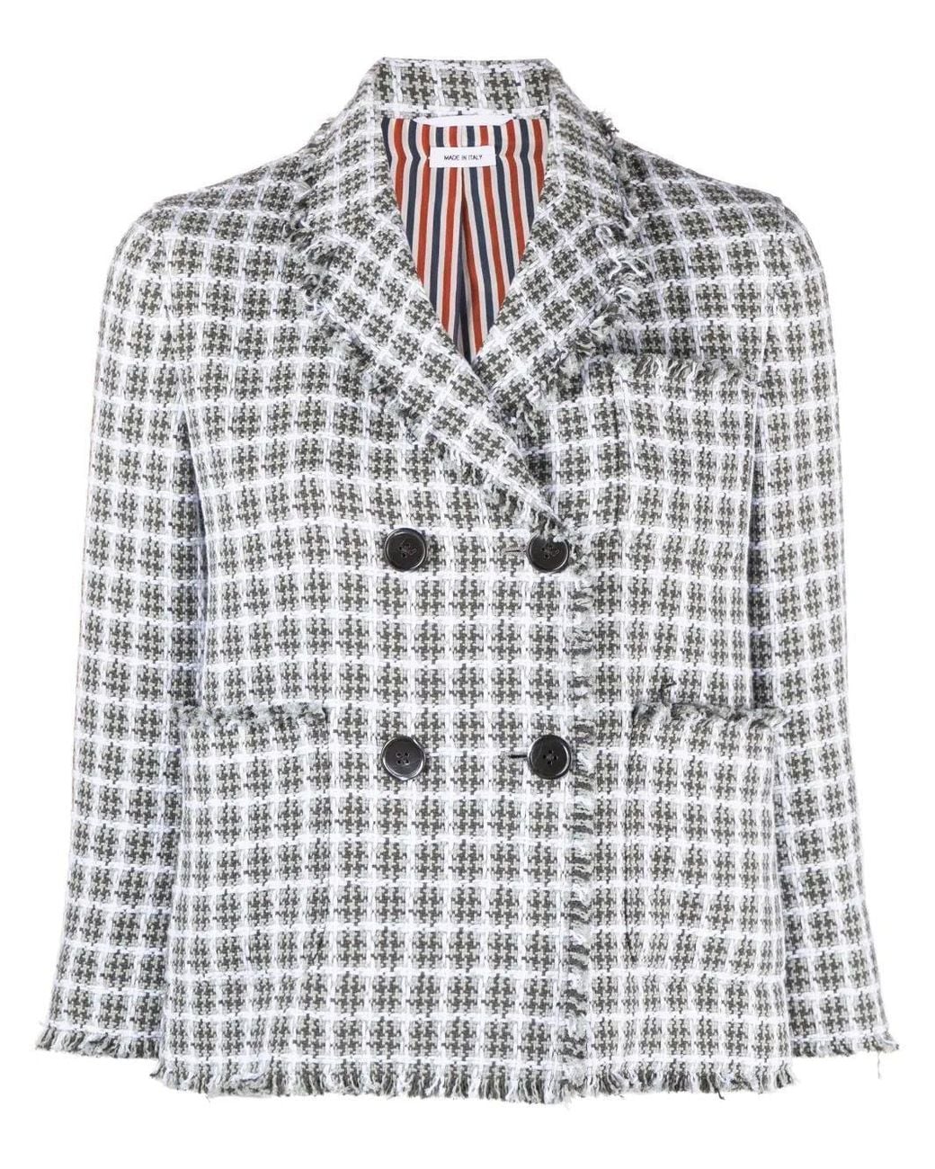 Thom Browne Multicolor Cotton Cropped Sportcoat