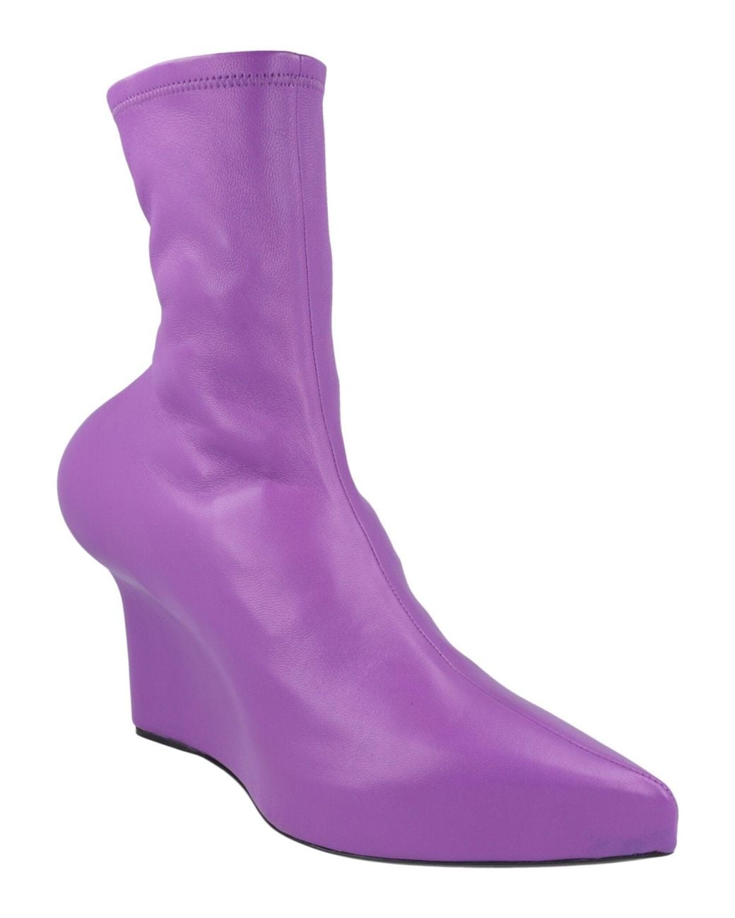 Givenchy Purple Wedge Ankle Boots