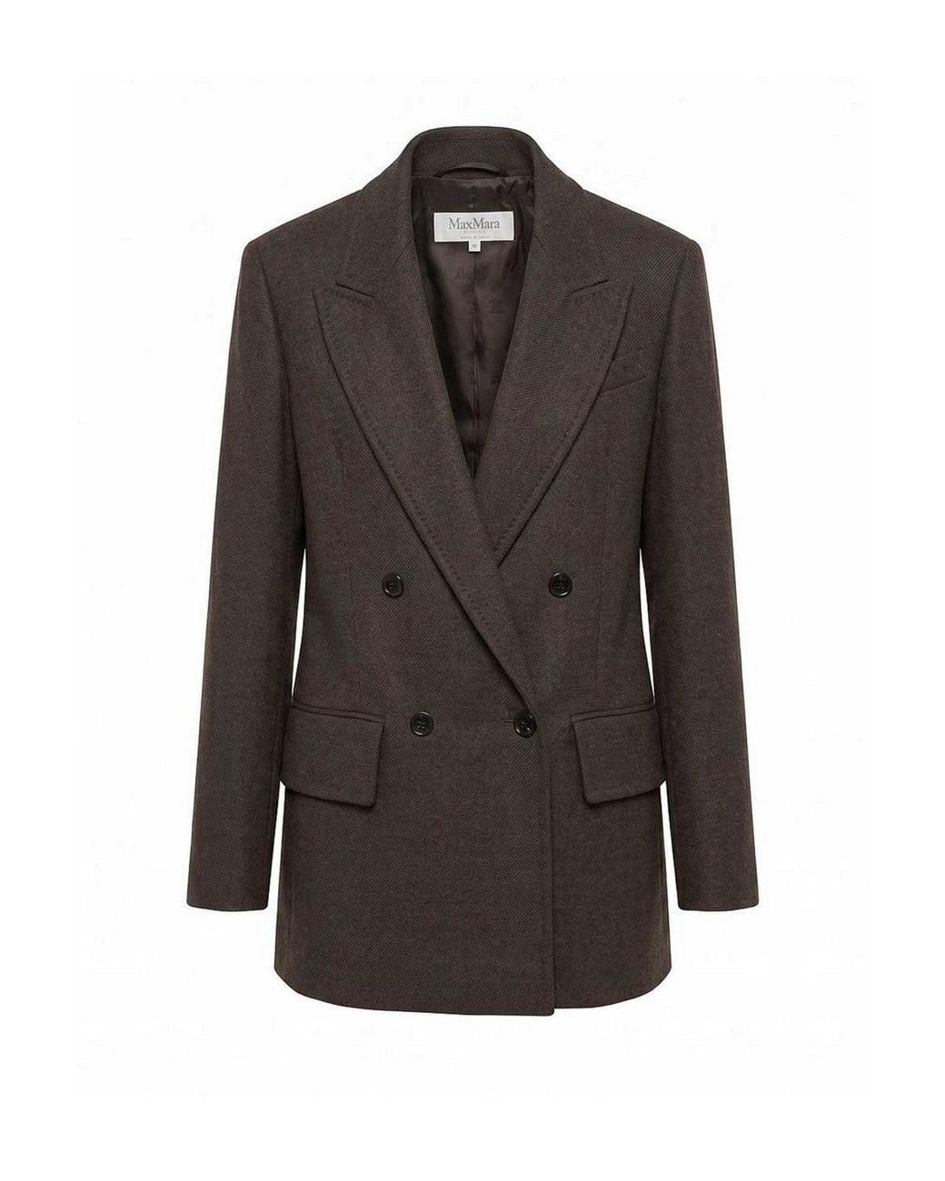 Max Mara Gray Wool Batavia Olimpia Jacket
