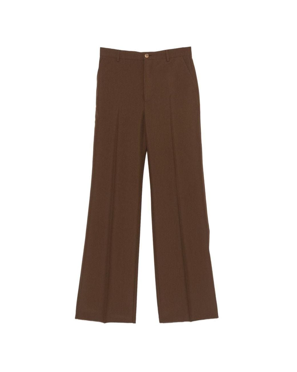Gucci Brown Polyester Trousers