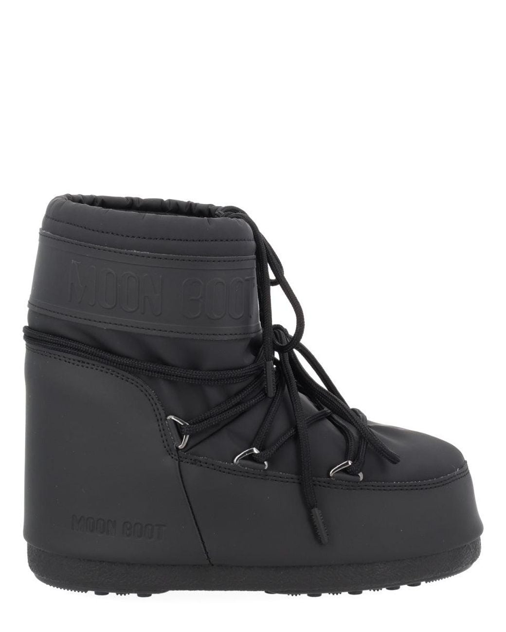 Moon Boot Black Polyurethane Boots