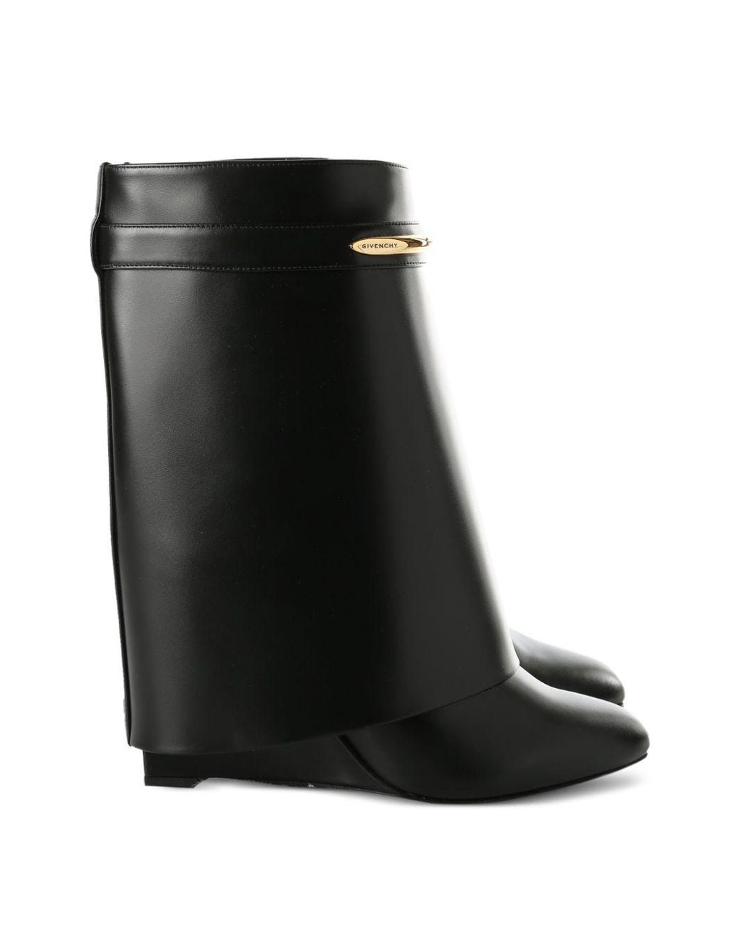 Givenchy Black Shark 95 Leather Ankle Boots