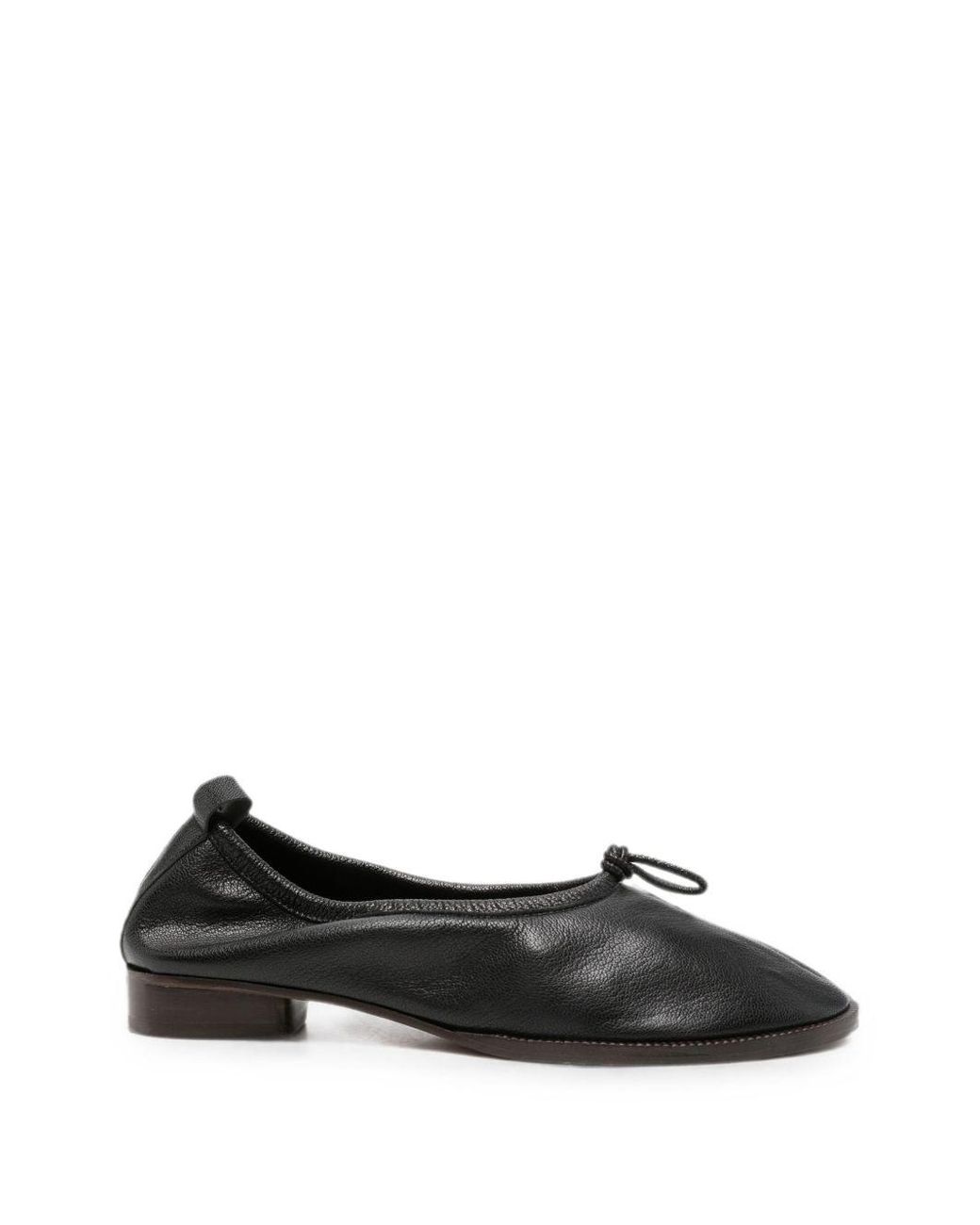 Hereu Black Puntera Leather Ballets