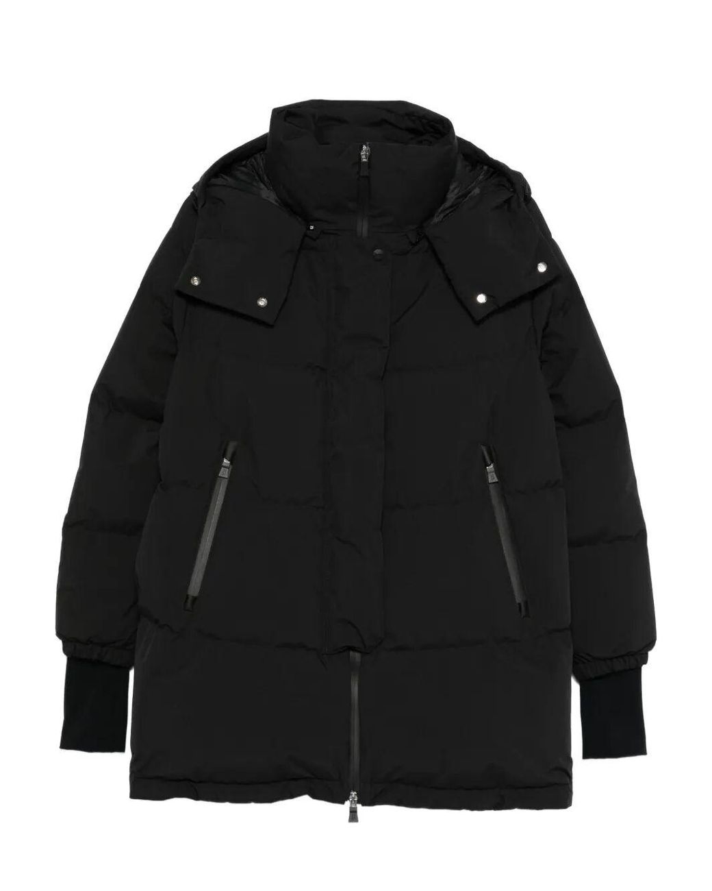 Herno Black Medium 2-Layer Hooded Down Jacket