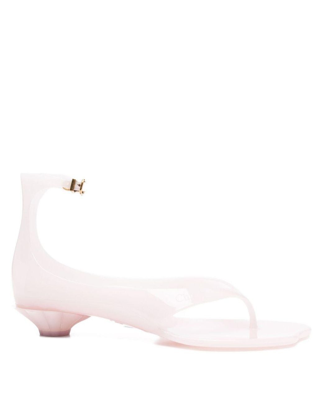Chloé Pink Jelly Thong Sandals