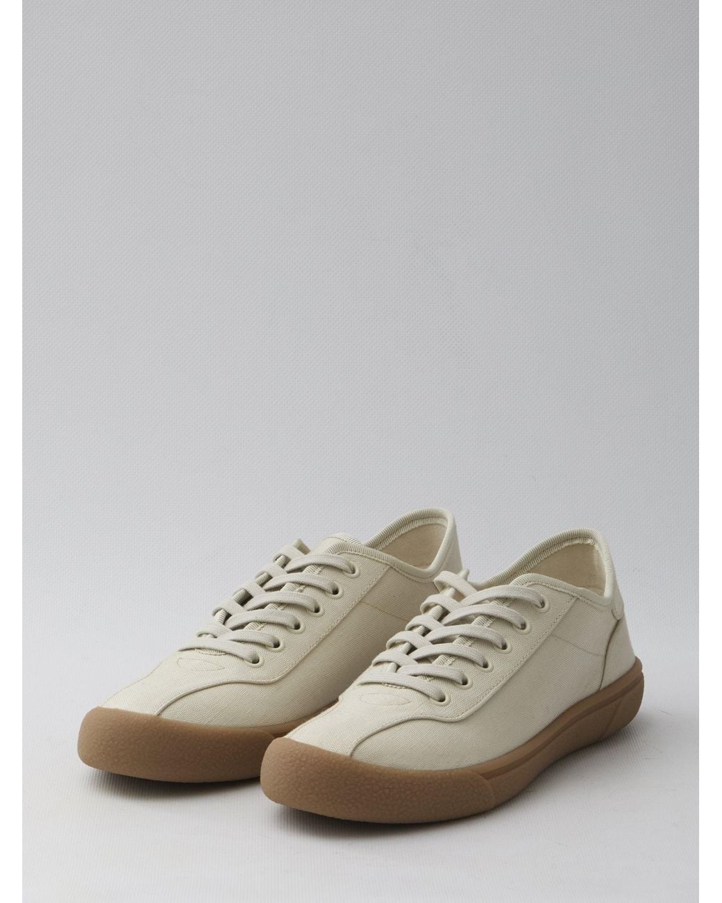 The Row Natural Canvas Sneakers