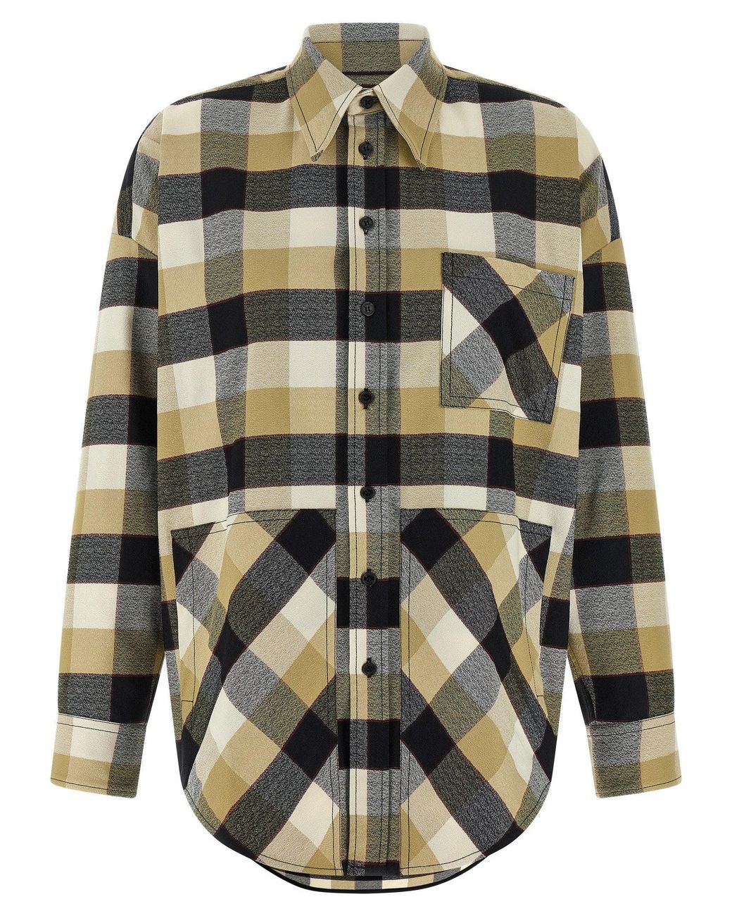 Missoni Gray Check Pattern Shirt