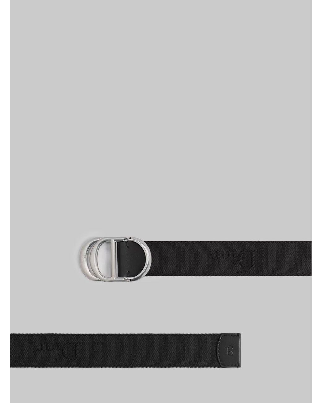 Dior Cd Icon Belt in Gray for Men | Lyst