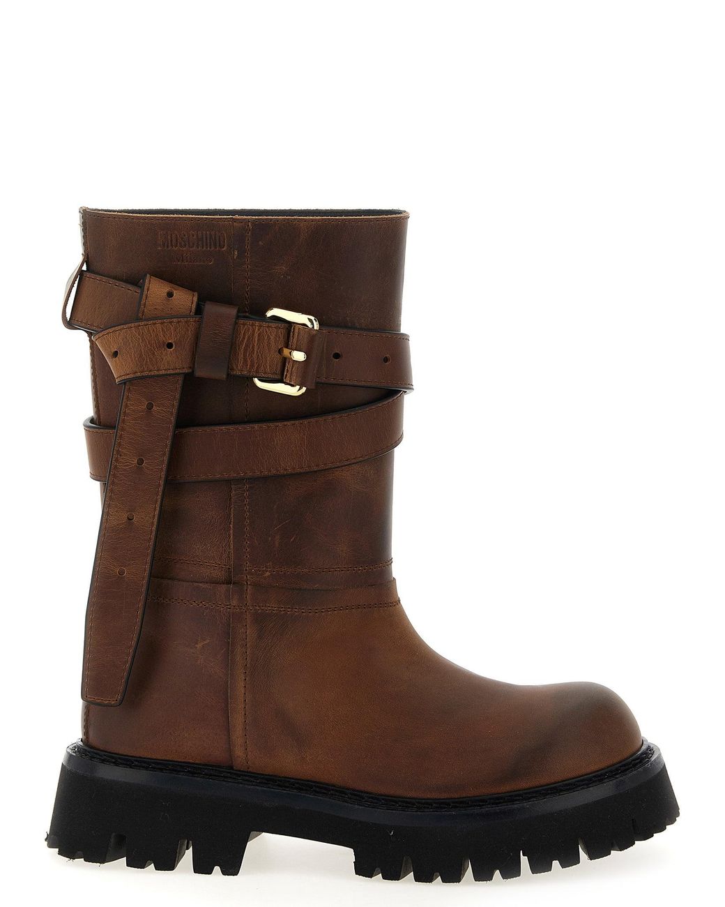 Moschino Brown Brick' Boots