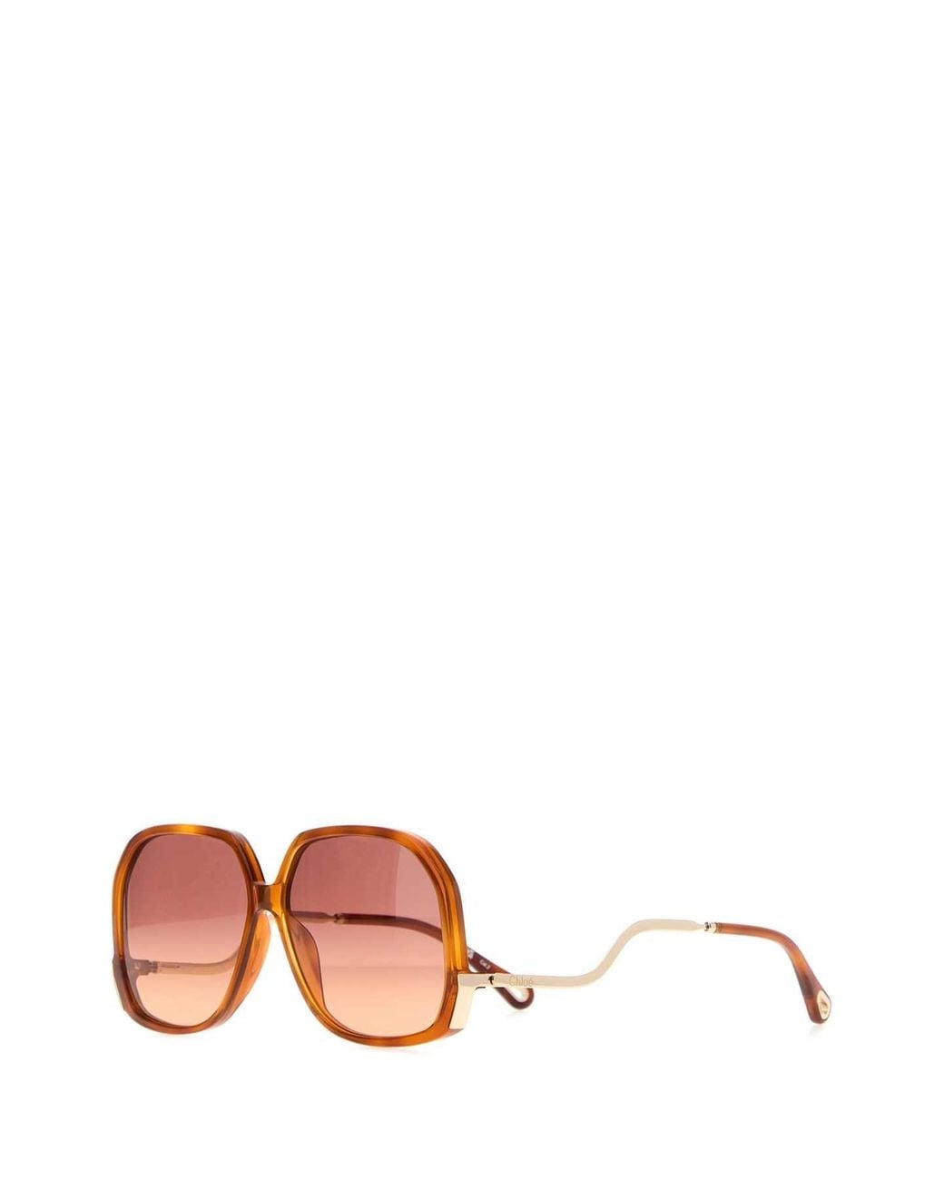 Chloé Pink Printed Acetate Sunglasses