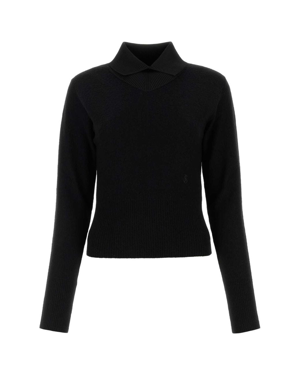 Jil Sander Black Wool Blend Sweater