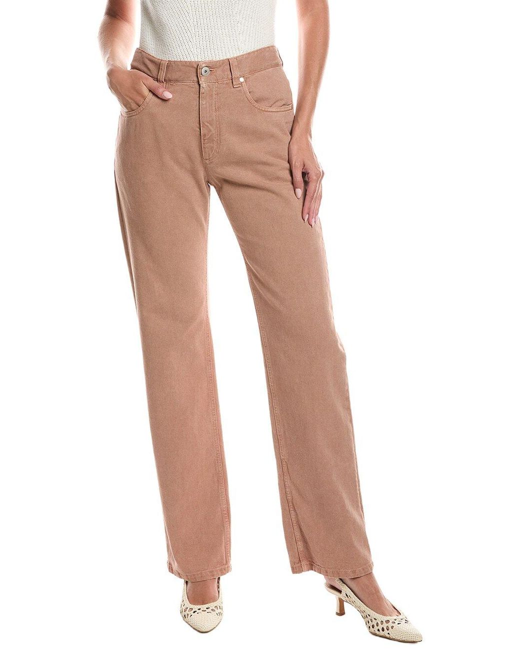 Brunello Cucinelli Orange Pant