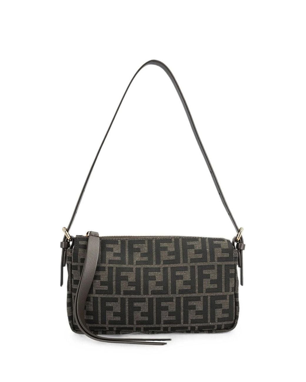 Fendi Black Borsa Zip Top Small