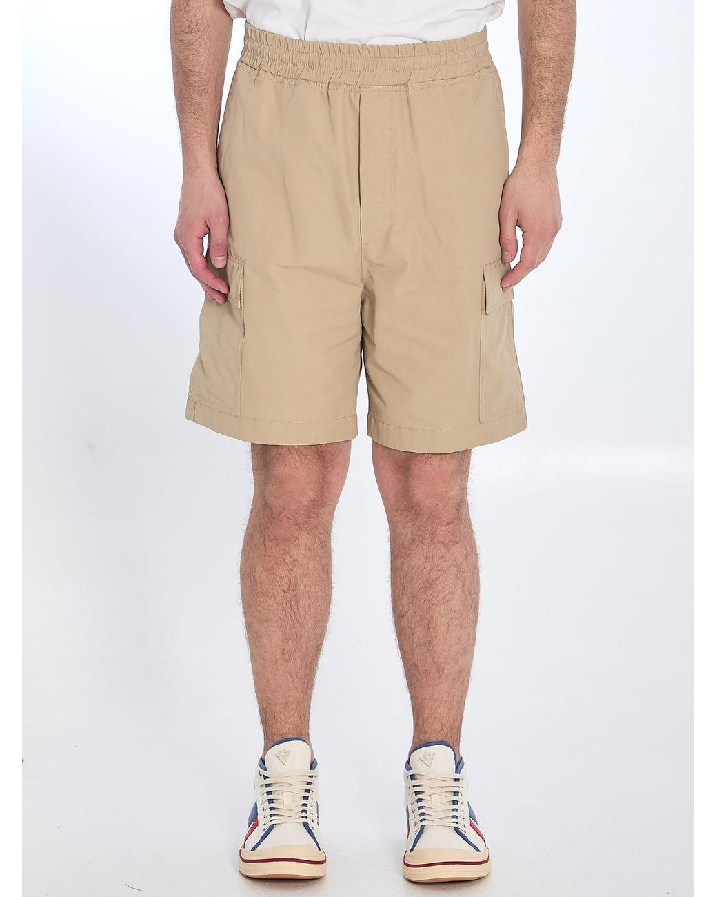 Bottega Veneta Cargo Shorts in Natural for Men | Lyst