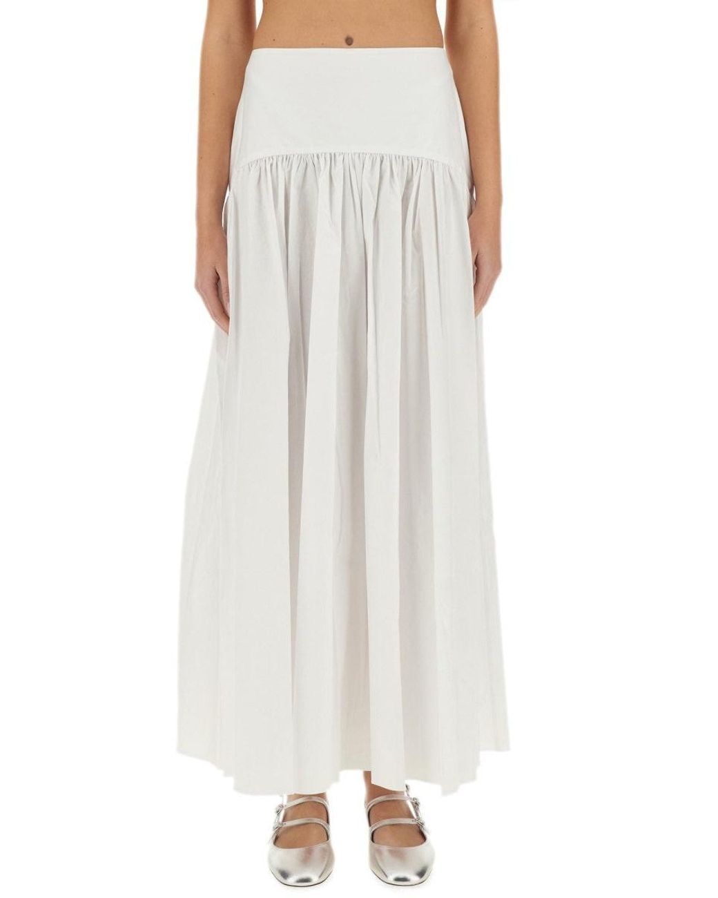 Staud White Procida" Skirt