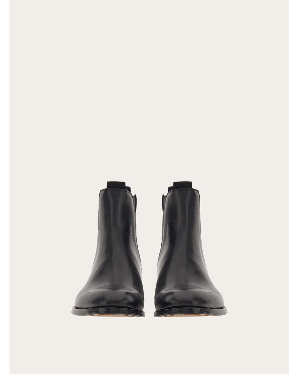 Ferragamo Chelsea Boot, Leather in Black for Men | Lyst