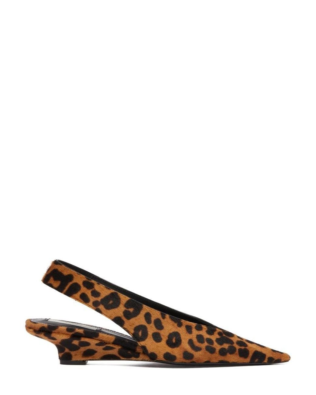 Totême Brown Wedge Slingback Pumps
