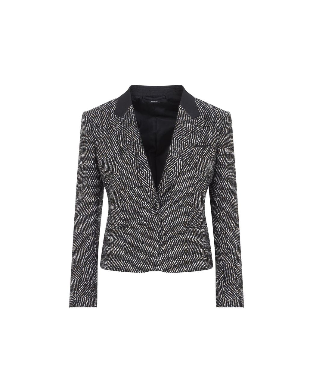 Tom Ford Sequined Tweed Jacket in Gray | Lyst