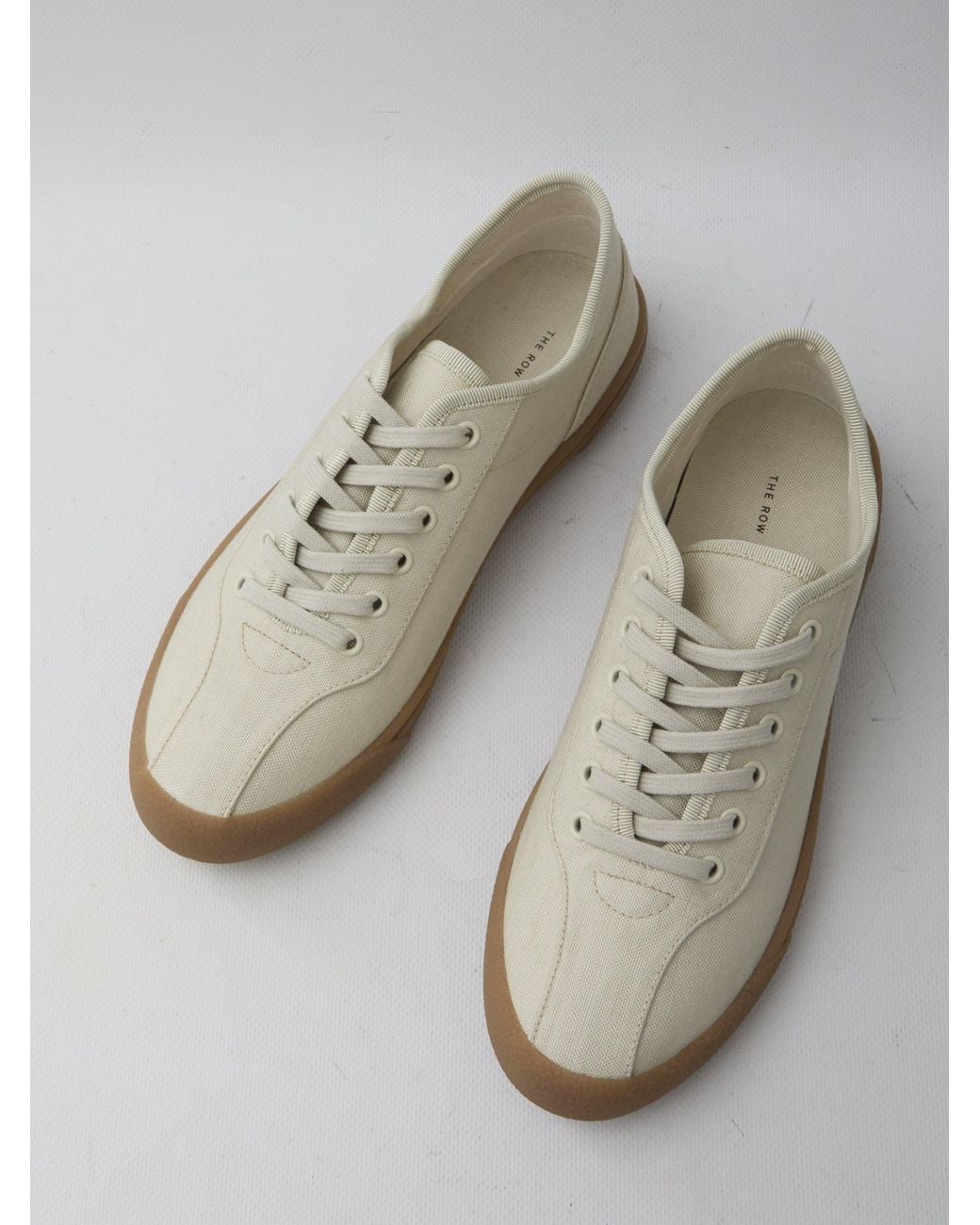 The Row Natural Canvas Sneakers