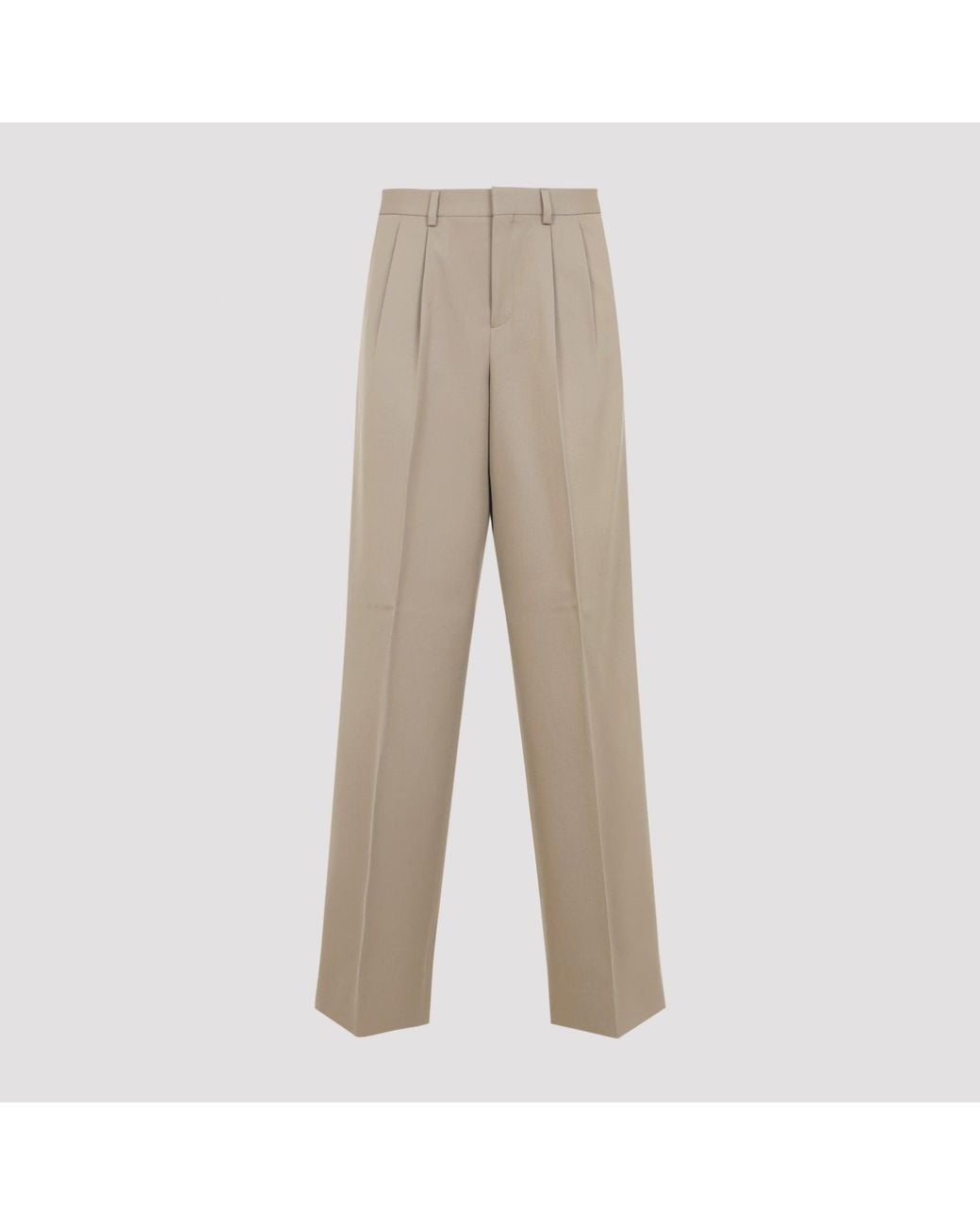 Céline Natural Pleated Trousers