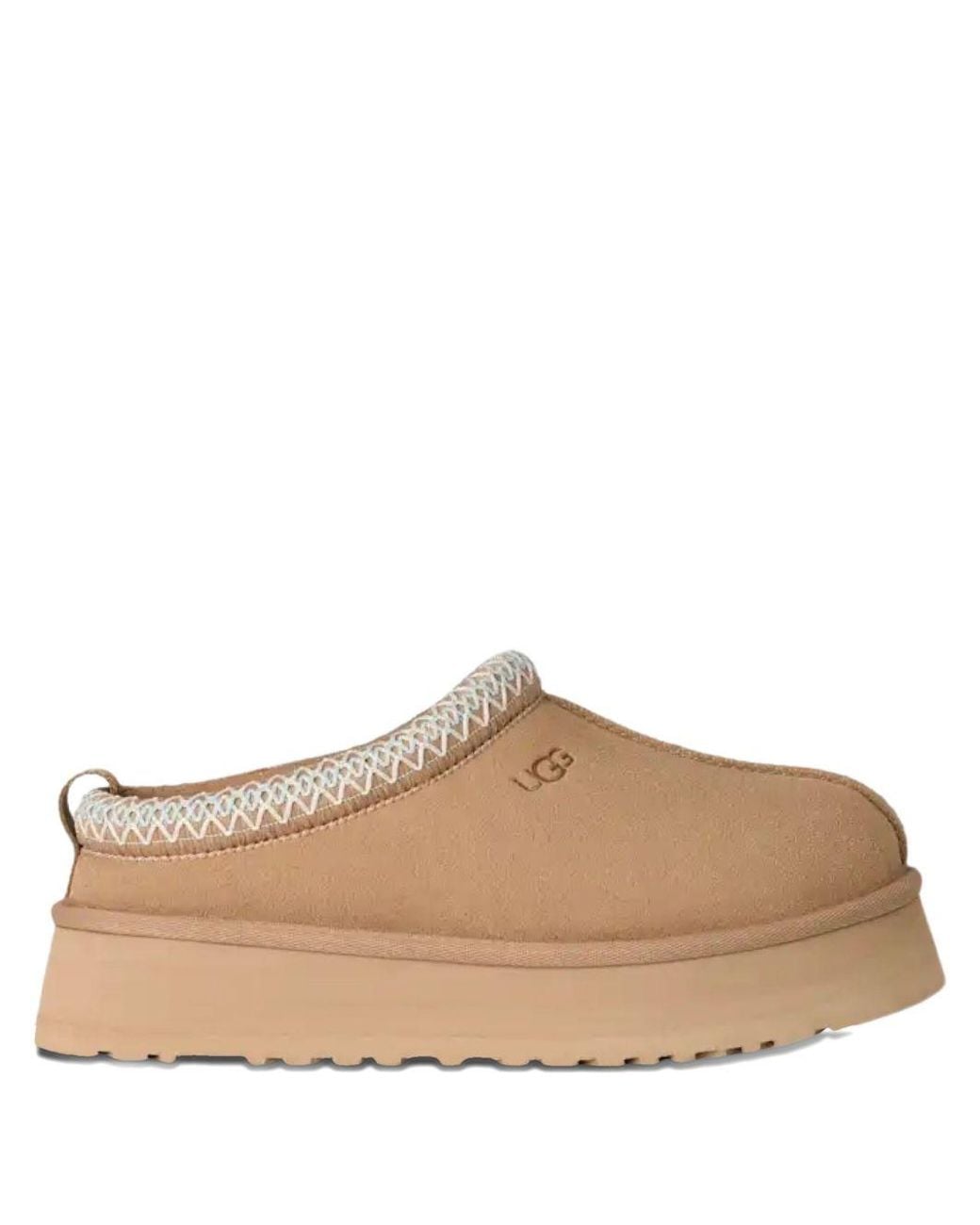 Ugg Brown Tazz Ii Suede Platform Mules