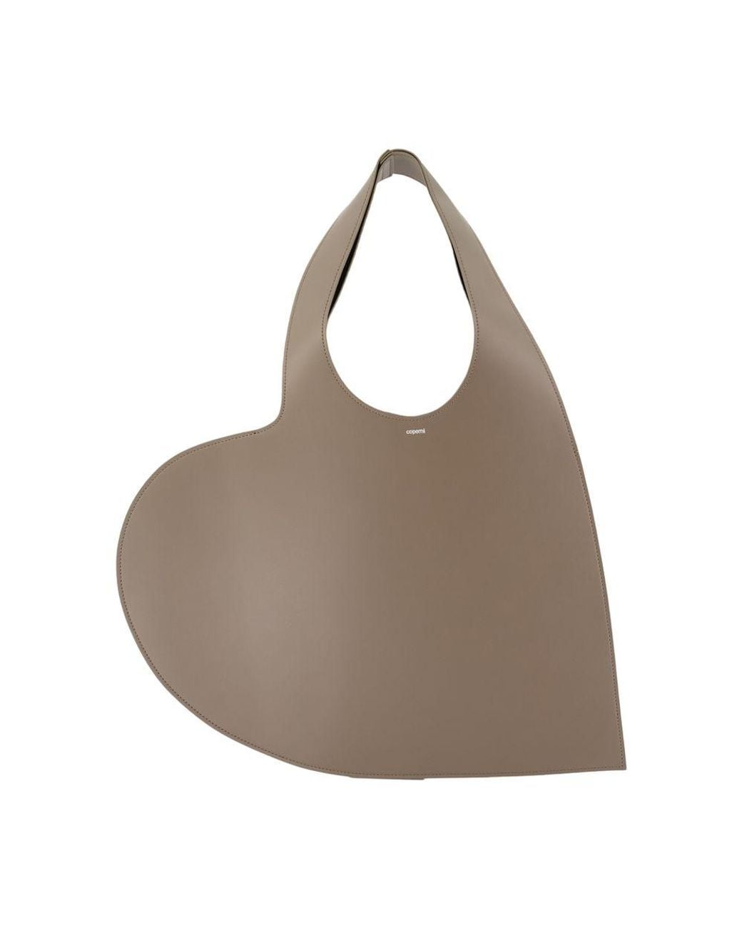 Coperni Leather Heart Shopper Bag in Brown | Lyst