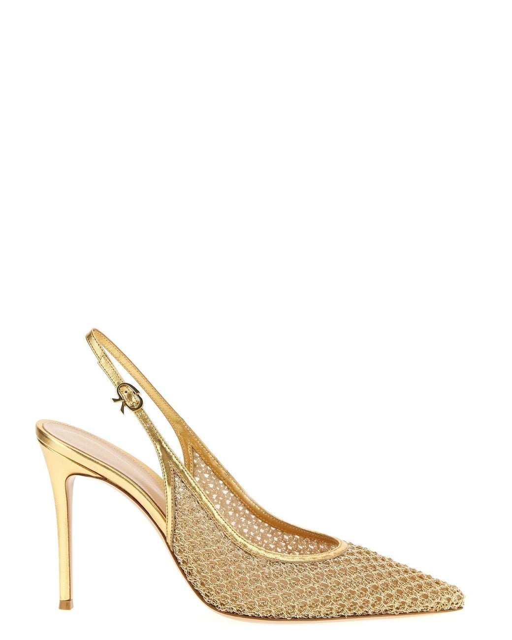 Gianvito Rossi Metallic 'Nikki' Slingback
