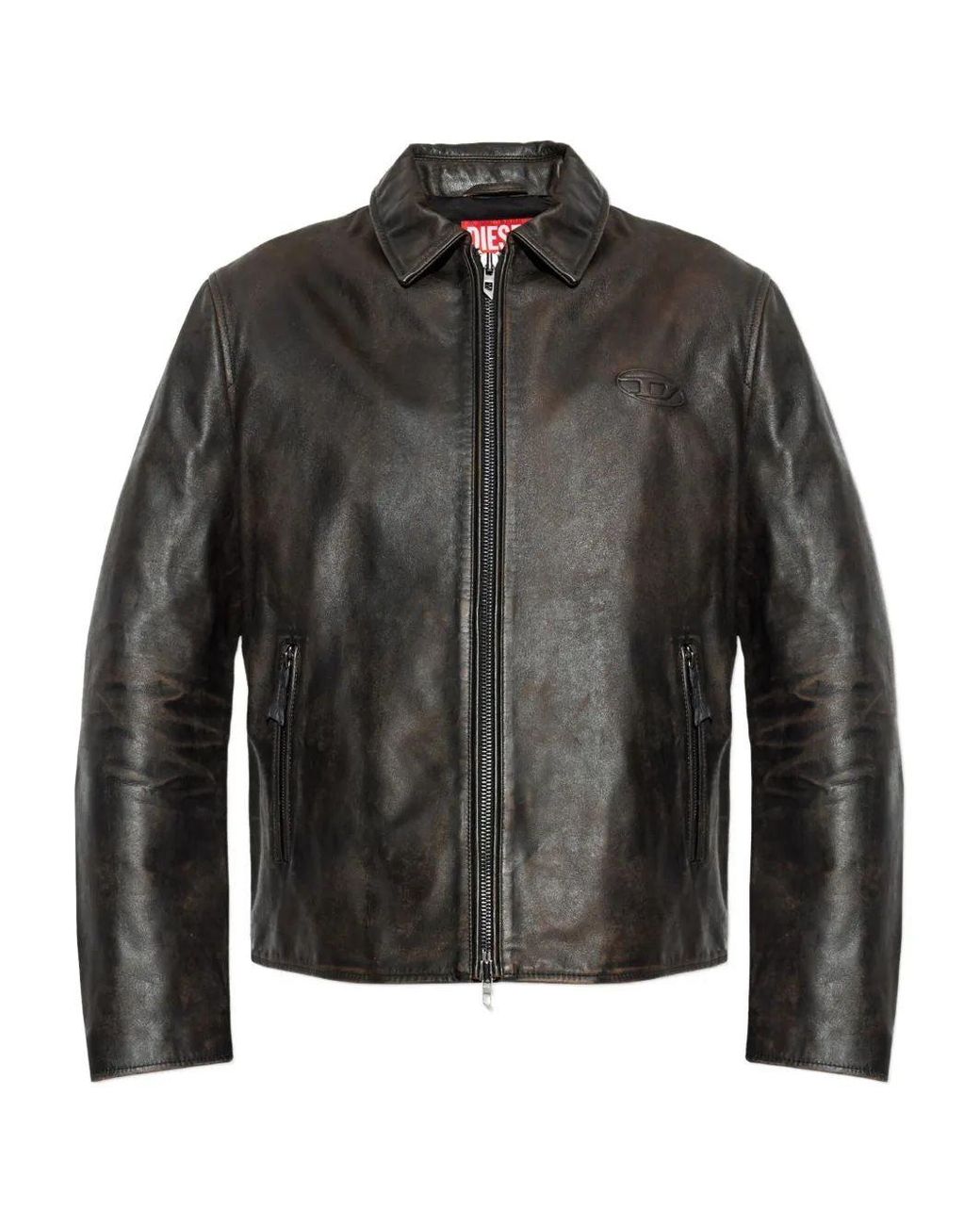 DIESEL Black Cotton Jacket for men
