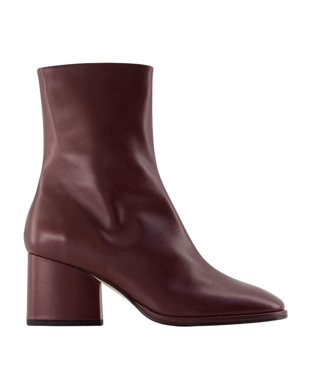 Aeyde Purple Heeled Boots