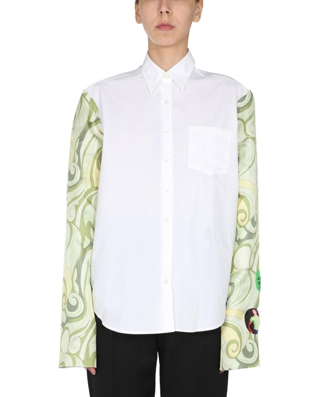 Raf Simons White Regular Fit Shirt