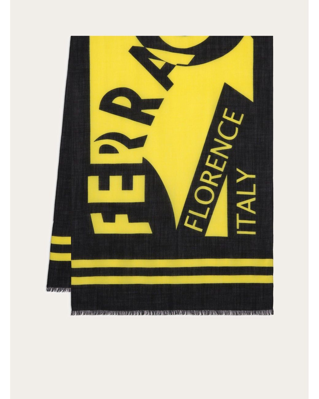 Ferragamo Black Logo Stole