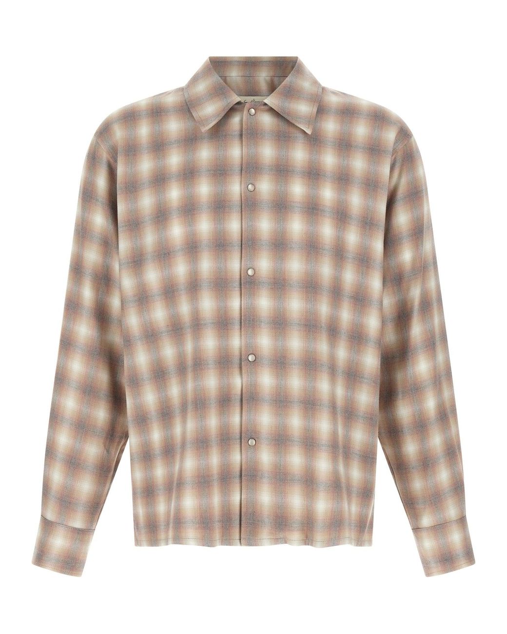Second/Layer Natural Check Dégradé Shirt for men