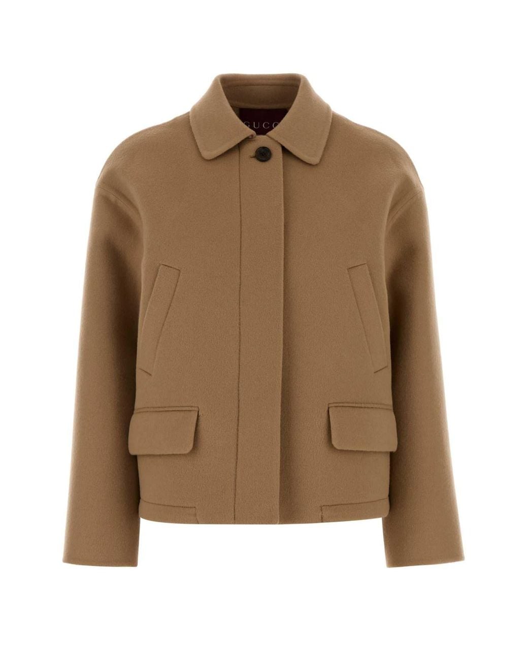 Gucci Brown Solid Jacket