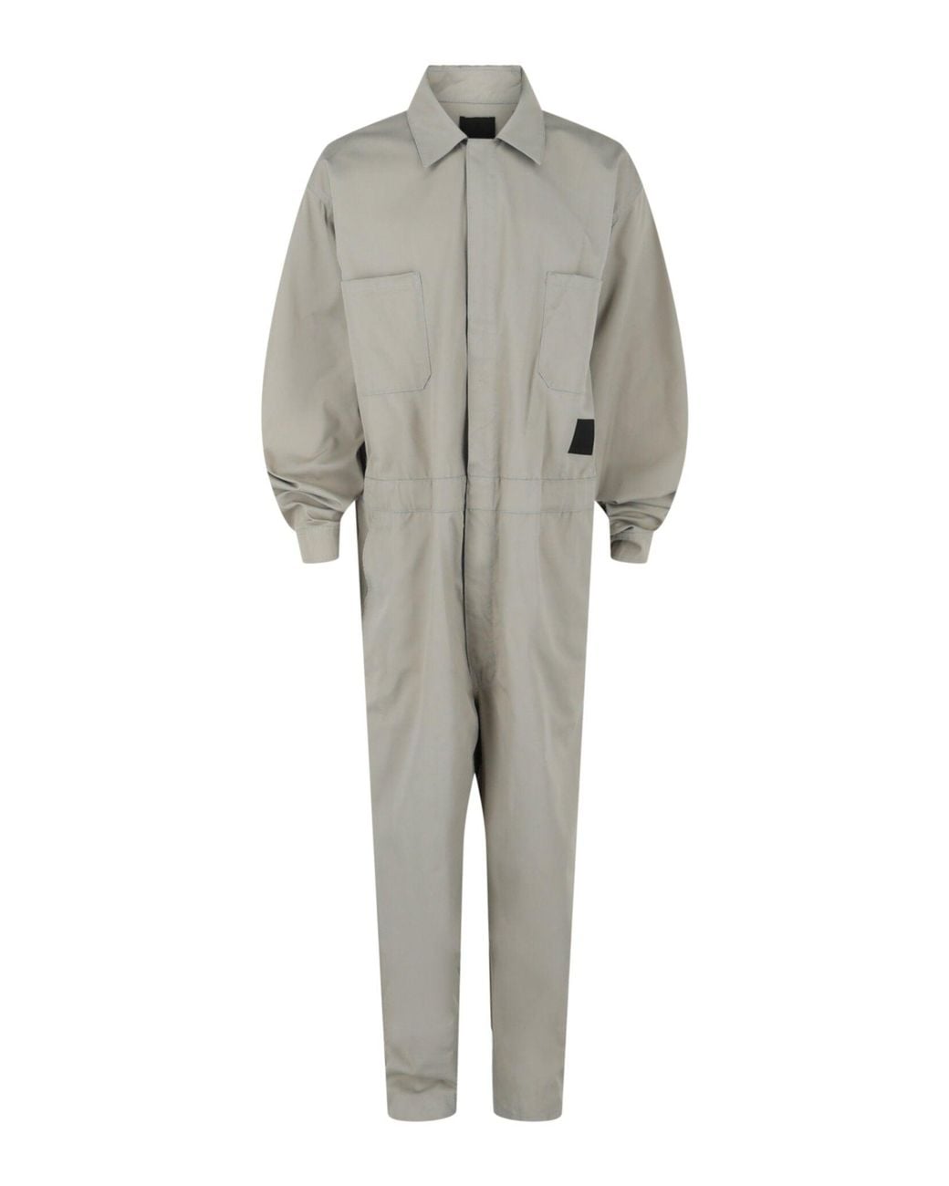 Givenchy Gray Twill Utility Jumpsuit