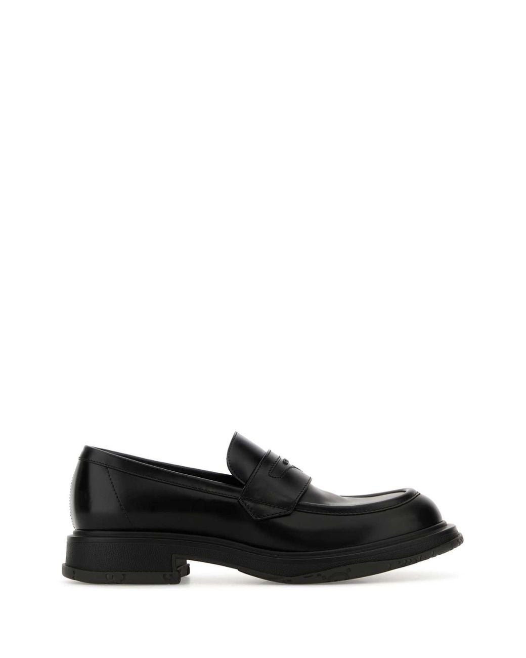 Gucci Black Leather Loafers for men
