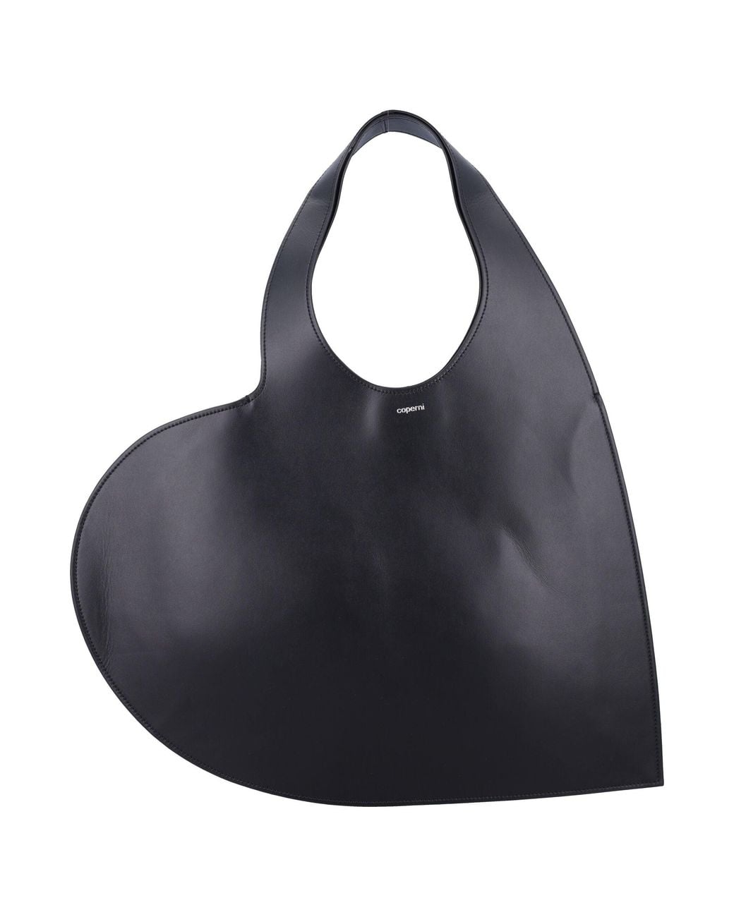 Coperni Black Double Heart Shopper Bag