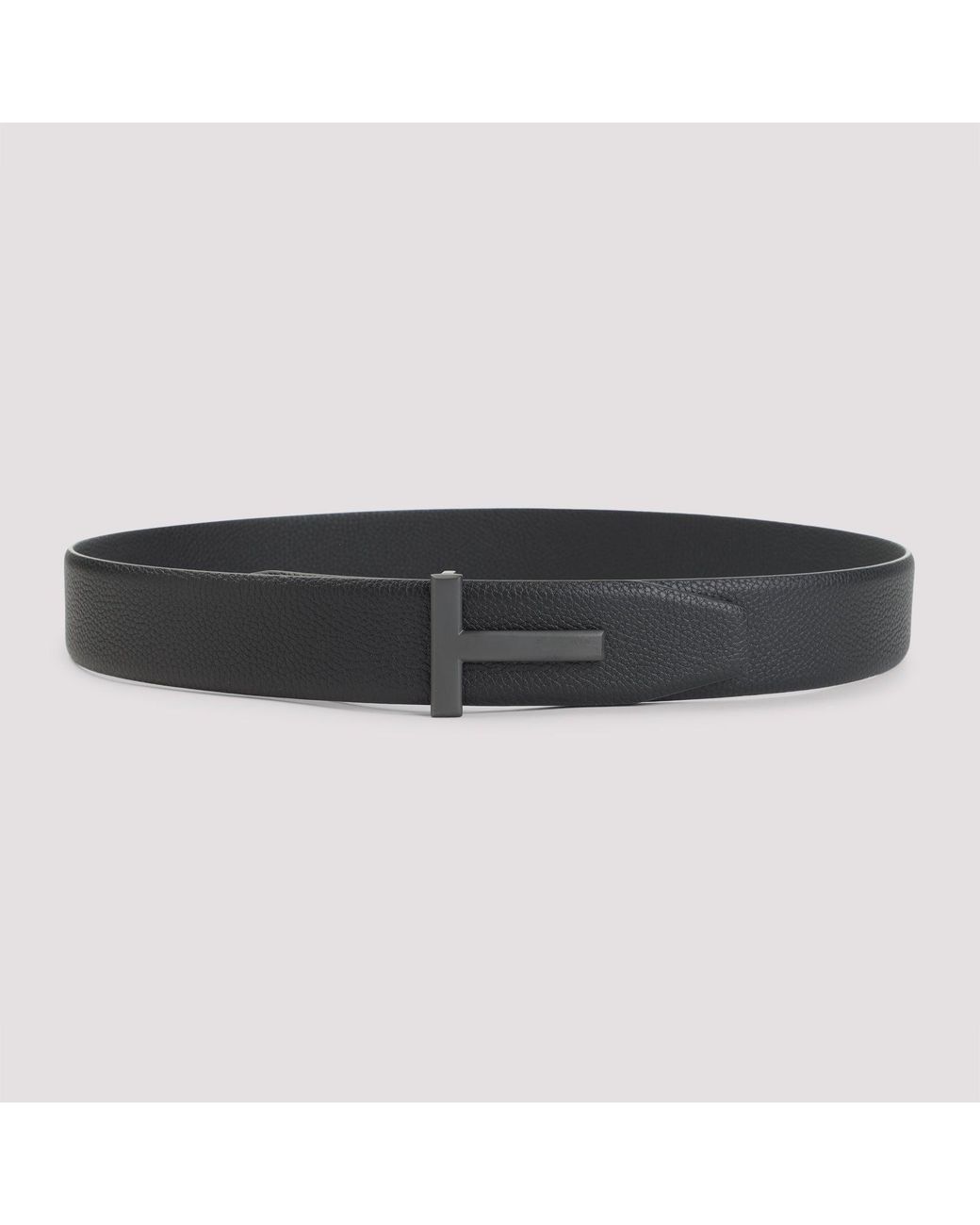 Tom Ford Black Signature Buckle Belt