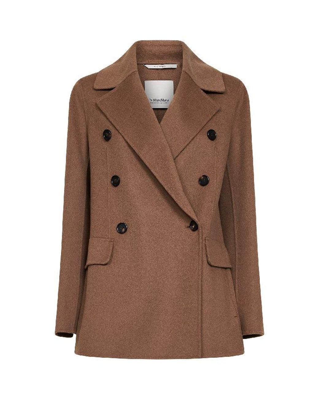 Max Mara Brown Camel Smmrita Double-Breasted Jacket