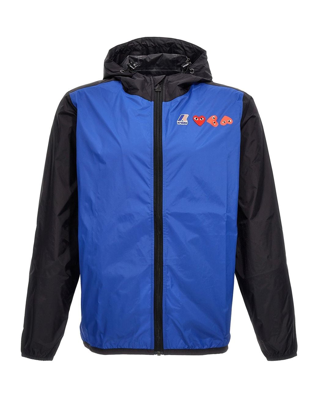 COMME DES GARÇONS PLAY Blue X K-Way Jacket for men