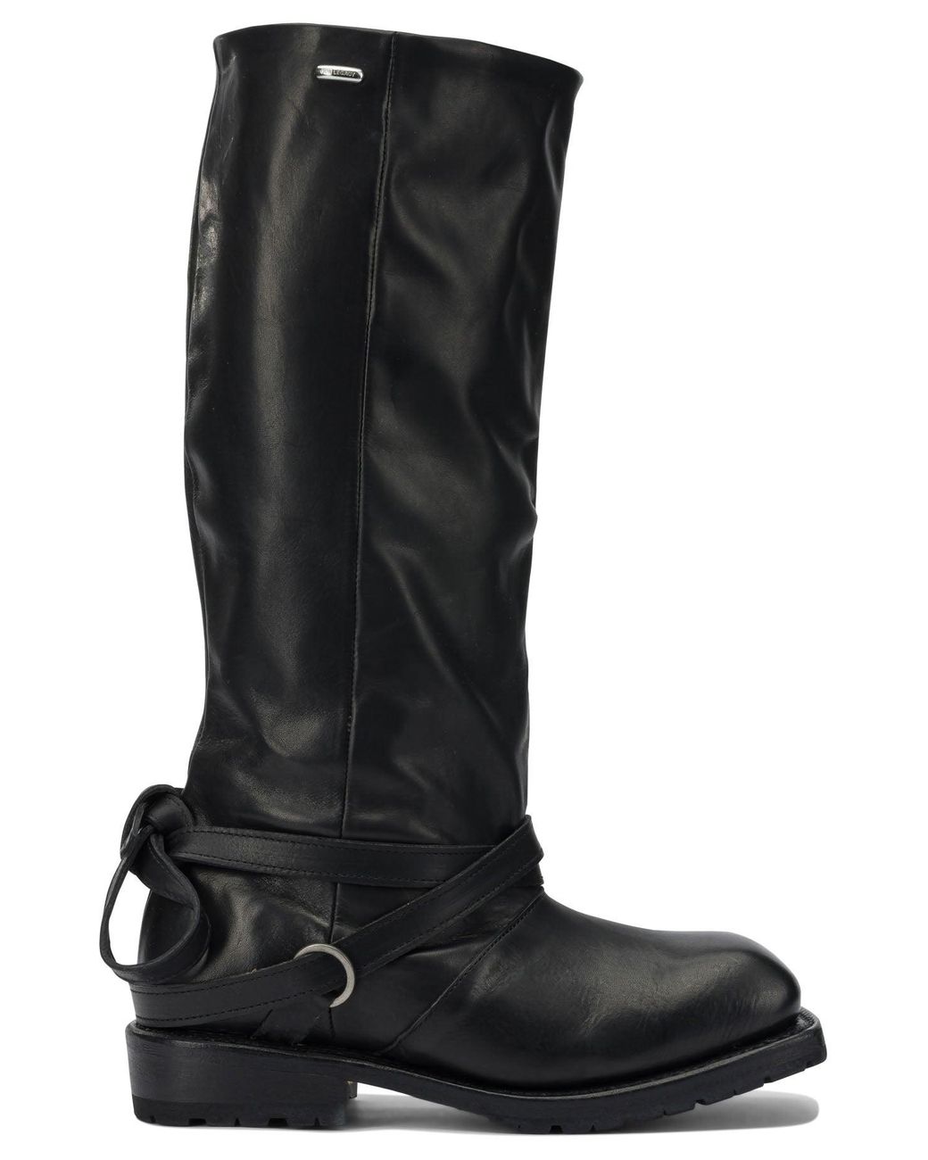 Our Legacy Black "Cattle Hide" Knee Boots